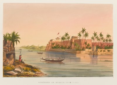 Twierdza Bukkur z Roree autorstwa Sir Keith A. Jackson