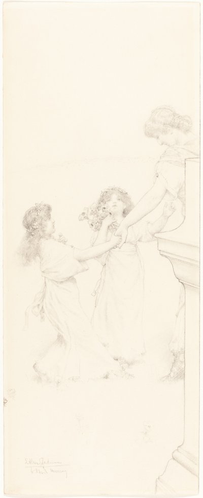 Taniec na wiosnę autorstwa Sir Lawrence Alma Tadema