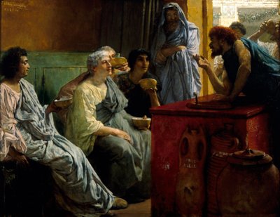 „Sklep z winem”, 1869-1874 autorstwa Sir Lawrence Alma Tadema