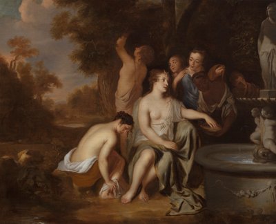 Diana i jej nimfy przy fontannie autorstwa Sir Peter Lely