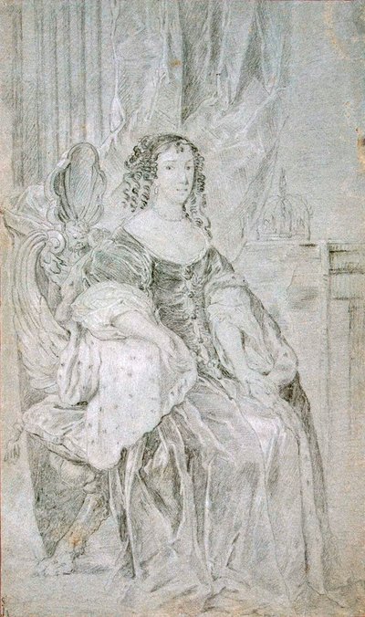 Portret Katarzyny z Braganzy 1638-1705, lata 70. XVII w. autorstwa Sir Peter Lely