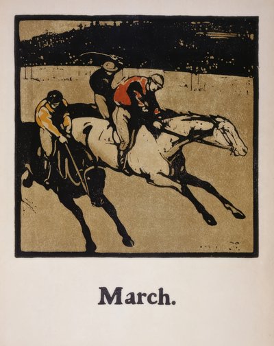 wyścigi konne autorstwa Sir William Nicholson