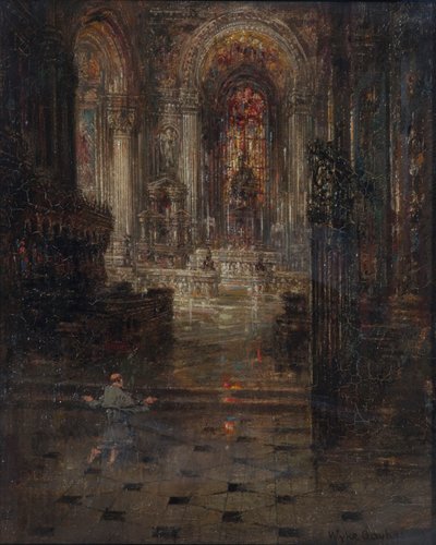 „Wnętrze katedry”, 1855-1906 autorstwa Sir Wyke Bayliss