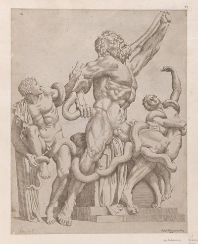 Lustro rzymskiej świetności: Laokoon, 1561., 1561. autorstwa Sisto Badalocchio