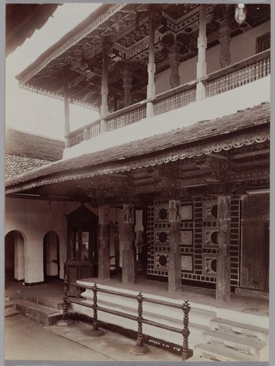 Świątynia buddyjska w Kandy na Cejlonie, ok. 1930 r. 1880. autorstwa Skeen and Co.