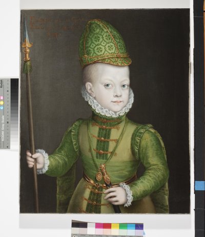 Portret chłopca na dworze hiszpańskim, ok. 1565-70 autorstwa Sofonisba Anguissola