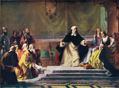Wypędzenie Żydów z Hiszpanii z „Historii narodów Hutchinsona” (lito kolorowe) autorstwa Solomon Alexander Hart