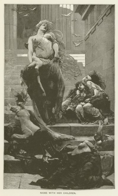 Niobe z dziećmi autorstwa Solomon Joseph Solomon