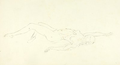 Pływanie nago, "The Plunge" autorstwa Solon H. Borglum