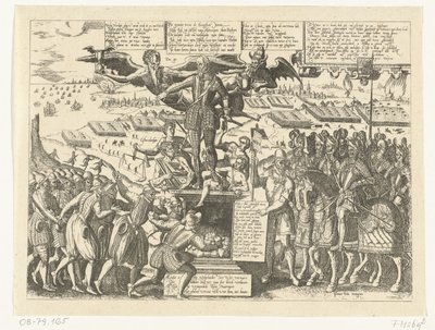 Reprodukcja karykatury na posągu Alvy, 1571 autorstwa Sons, and Stewart, G. Waterston