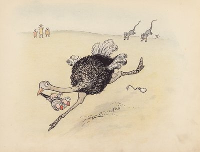 Ilustracja do Little Twin Dragons autorstwa S. Rosamond Praeger (kolorowa litografia) autorstwa Sophia Rosamond Praeger