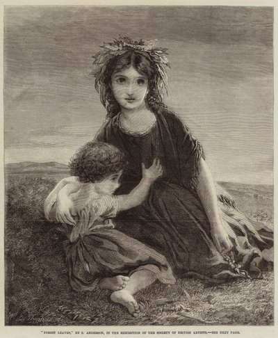 leśne liście autorstwa Sophie Gengembre Anderson
