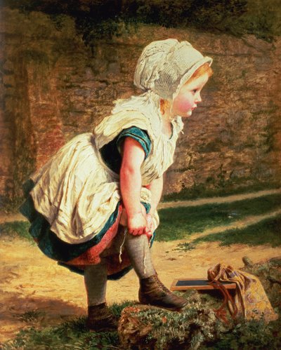 Zaczekaj na mnie! (Wracając do domu ze szkoły) autorstwa Sophie Gengembre Anderson