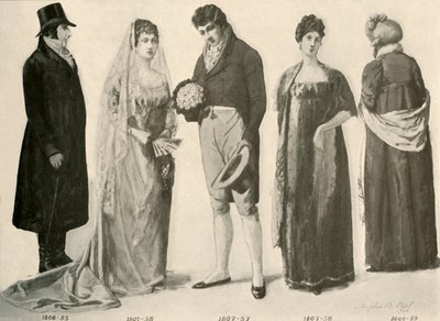 Odzież z lat 1800-1808, 1903, 1937. autorstwa Sophie B. Steel