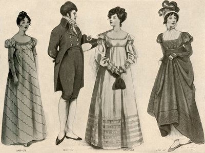 Odzież z lat 1800-1808, 1903, 1937. autorstwa Sophie B. Steel