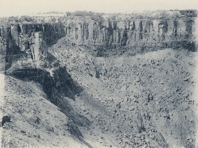 De Beers Open Mine, tak jak dzisiaj (zdjęcie czarno-białe) autorstwa South African Photographer