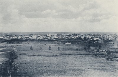 Jak wyglądał Johannesburg, zanim drzewa dorosły (zdjęcie czarno-białe) autorstwa South African Photographer