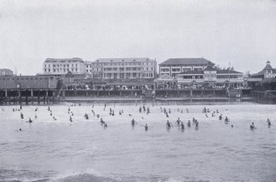 Ocean Beach, Durban (czarno-białe zdjęcie) autorstwa South African Photographer