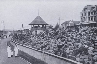 Rockery on the Beach, Durban (zdjęcie czarno-białe) autorstwa South African Photographer