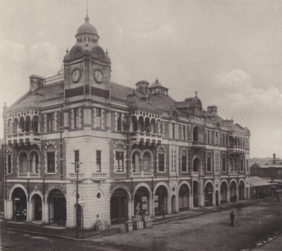 South African Mutual Buildings (zdjęcie czarno-białe) autorstwa South African Photographer