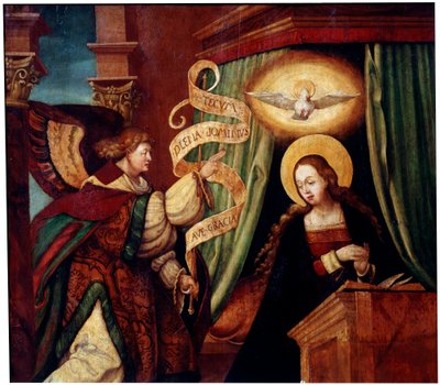 Zwiastowanie”, ok. 1520. autorstwa South German master