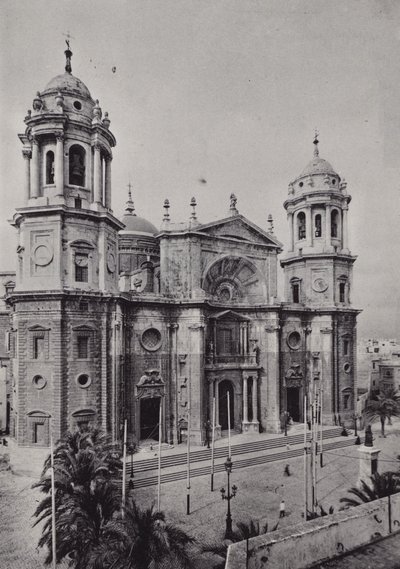 Kadyks: La Catedral (zdjęcie czarno-białe) autorstwa Spanish Photographer