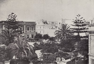 Kadyks: Plaza de la Reina (zdjęcie czarno-białe) autorstwa Spanish Photographer
