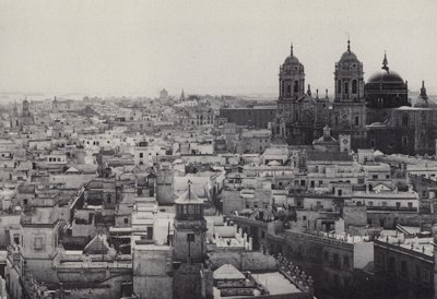 Kadyks: Widok z wieży Tavira (zdjęcie czarno-białe) autorstwa Spanish Photographer
