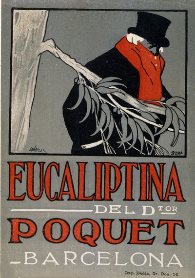 Reklama leku na przeziębienie Eucaliptina, Hiszpania 1924. autorstwa Spanish School