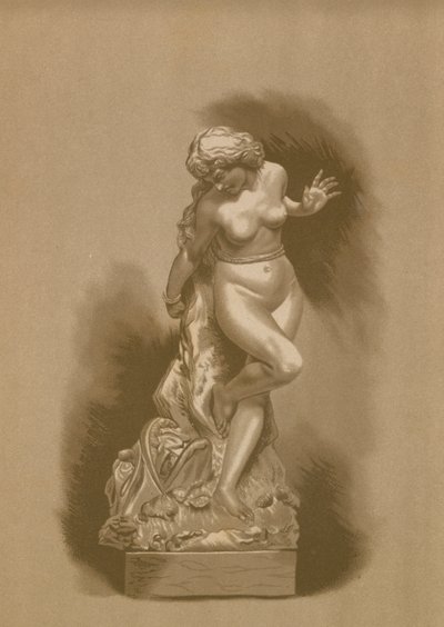 Andromeda wystawiona na pożarcie przez potwora. autorstwa Spanish School