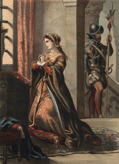 Anna z Boleyn (Anna lub Ann Bolin i Anne Bullen autorstwa Spanish School
