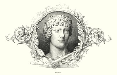 Antinous, bithniańska młodzież grecka i ulubieniec cesarza rzymskiego Hadriana (litos) autorstwa Spanish School
