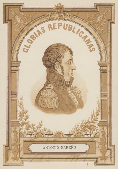 Antonio Narino, kolumbijski przywódca wojskowy i polityczny autorstwa Spanish School
