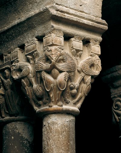 Stolica kolumny, z kościoła Santa Maria de l