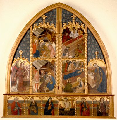 Ołtarz kataloński, 145080 (tempera i płatki złota na desce) autorstwa Spanish School