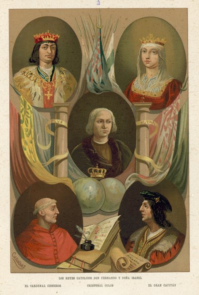 Ferdynand i Izabela z Hiszpanii autorstwa Spanish School