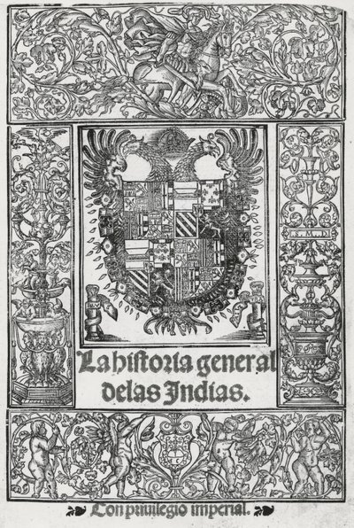 Frontyspis z „Ogólnej historii Indii” autorstwa Spanish School