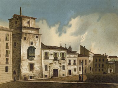 Dom, w którym był więziony Franciszek I, Madryt, 1525-1526 autorstwa Spanish School