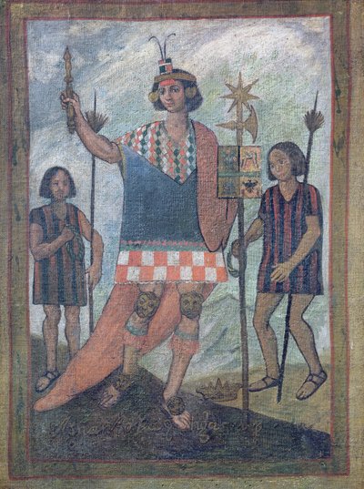 Mieszkańcy Nowego Świata napotkani przez Krzysztofa Kolumba podczas jego pierwszej podróży w 1492 r. autorstwa Spanish School