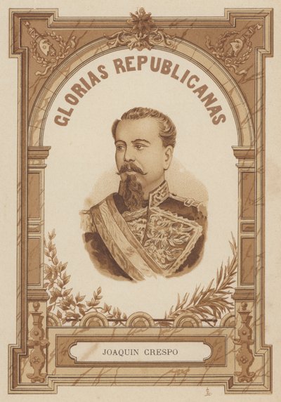 Joaquin Crespo, wenezuelski polityk i żołnierz autorstwa Spanish School