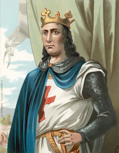 Król Ludwik IX Francji lub Saint Louis autorstwa Spanish School