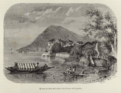 Monte San Salvatore nad jeziorem Lugano autorstwa Spanish School