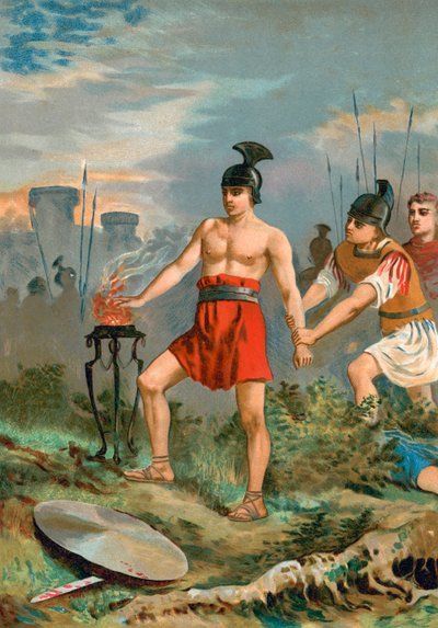 Mucius Scaevola autorstwa Spanish School