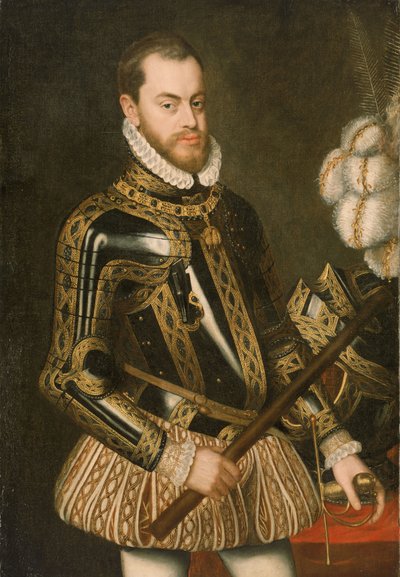 Filip II Hiszpański (1527-1598) autorstwa Spanish School