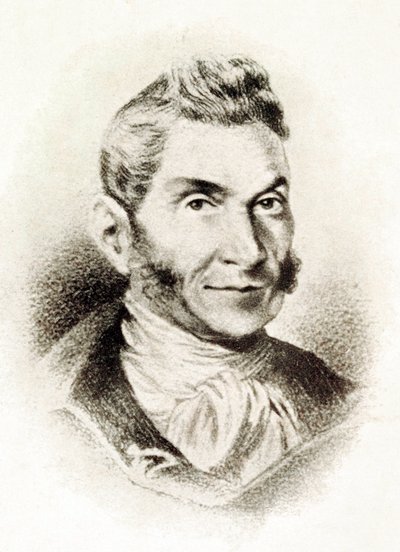„Portret Bartolome Jose Gallardo Blanco (1776-1852), hiszpański intelektualista” XIX w. (litografia) autorstwa Spanish School
