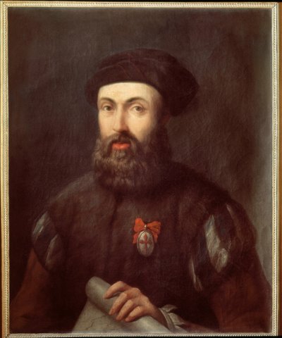 Portret portugalskiego nawigatora i odkrywcy Ferdynanda Magellana autorstwa Spanish School
