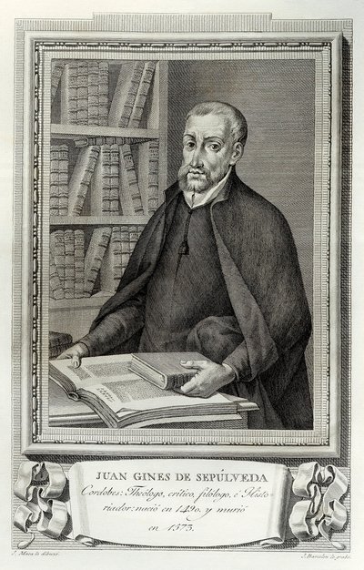 Portret hiszpańskiego humanisty i zakonnika Juana Ginesa de Sepulveda (1490-1573) autorstwa Spanish School