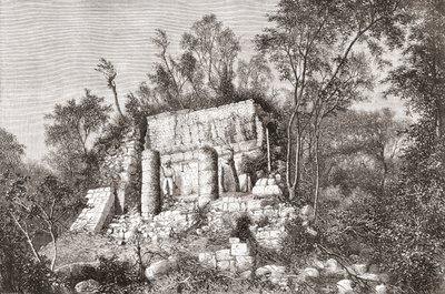 Boisko do piłki nożnej, Chichén Itzá, Jukatan, Meksyk autorstwa Spanish School