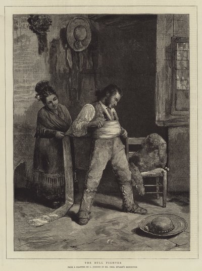 Bull Fighter (grawerowanie) autorstwa Spanish School