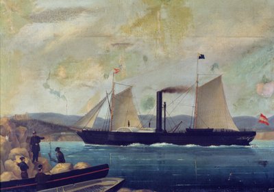 „Mallorcan”, statek, którym George Sand i Chopin udali się na Majorkę autorstwa Spanish School